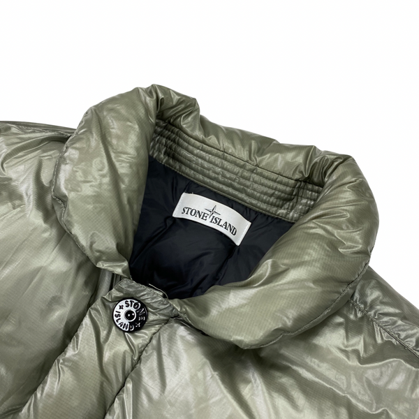 Stone Island Grey Pertex Quantum Y Down Puffer Jacket