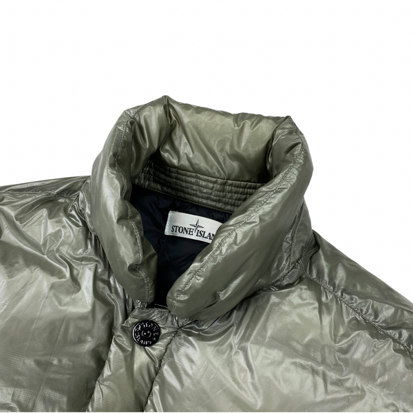 Stone Island Grey Pertex Quantum Y Down Puffer Jacket