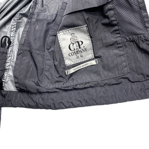 CP Company Grey Nyfoil La Mille Goggle Jacket
