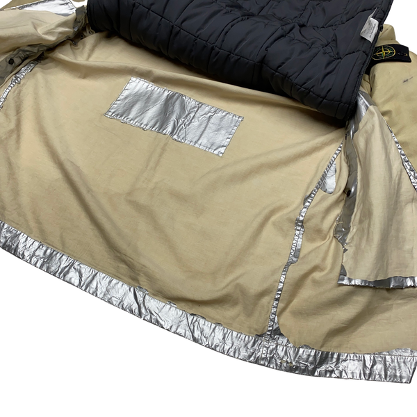 Stone Island 2003 Reversible Silver Raso Spaceman Jacket