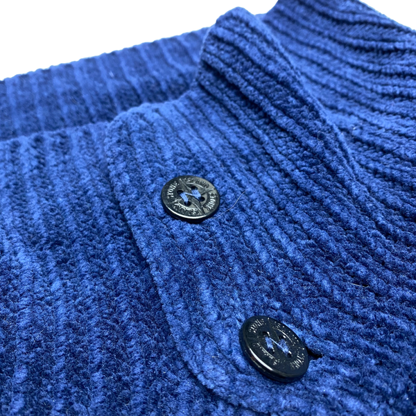 Stone Island Vintage 1995 Blue Chenille Knit Pullover
