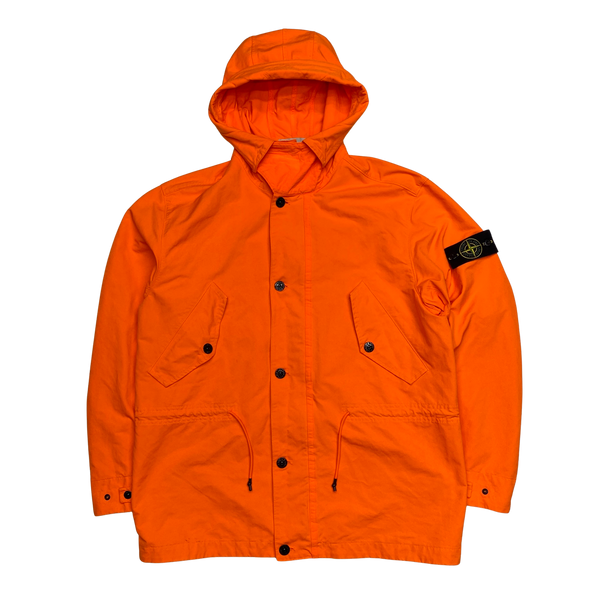 Stone Island Orange 2019 David Fluo Parka Jacket