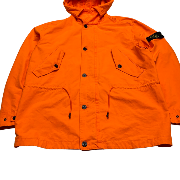 Stone Island Orange 2019 David Fluo Parka Jacket