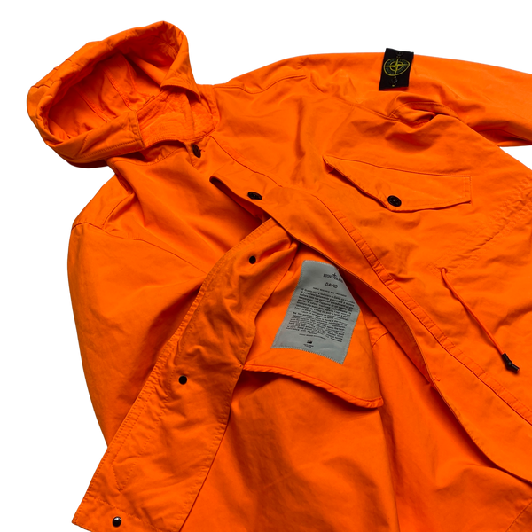 Stone Island Orange 2019 David Fluo Parka Jacket