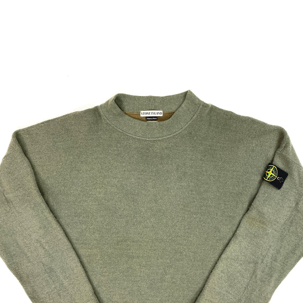 Stone Island Vintage AW2000 Wool Mock Neck Jumper