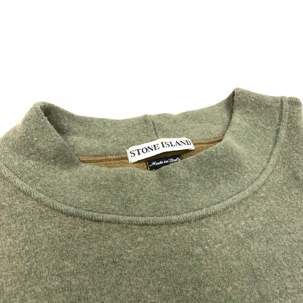 Stone Island Vintage AW2000 Wool Mock Neck Jumper