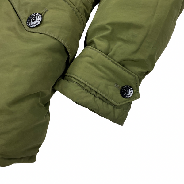 Stone Island Olive Micro Reps Down Filled Parka Jacket