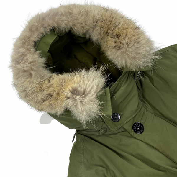 Stone Island Olive Micro Reps Down Filled Parka Jacket