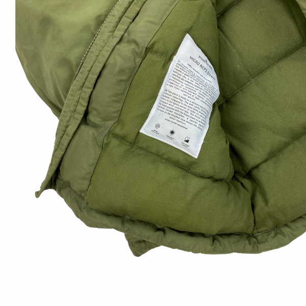 Stone Island Olive Micro Reps Down Filled Parka Jacket
