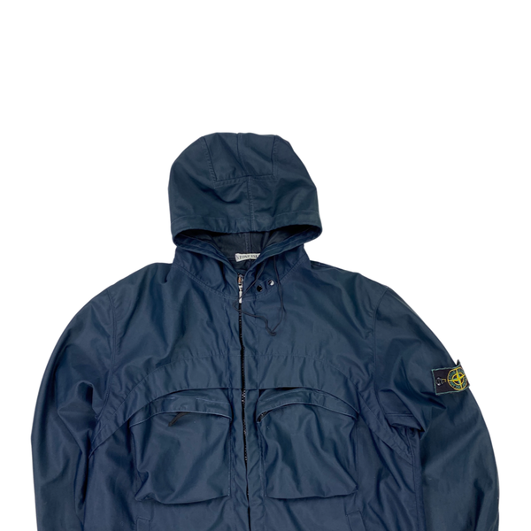 Stone Island 1999 Vintage Navy Nylam Hooded Jacket