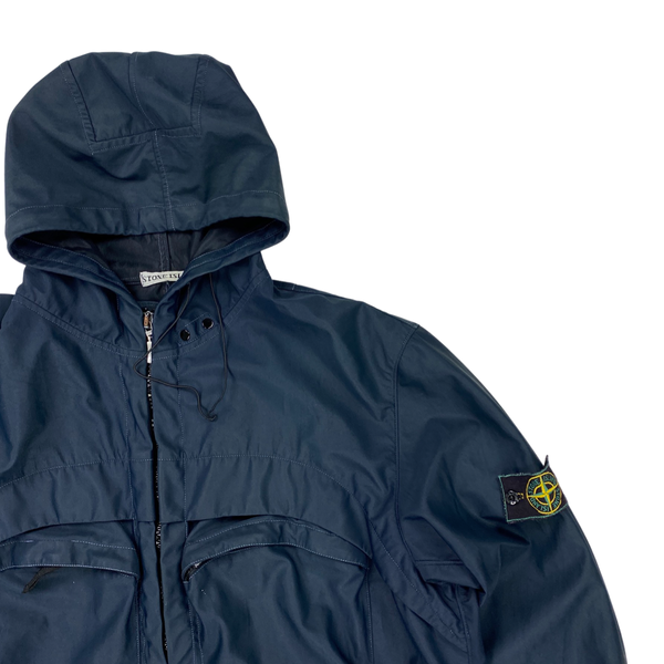 Stone Island 1999 Vintage Navy Nylam Hooded Jacket