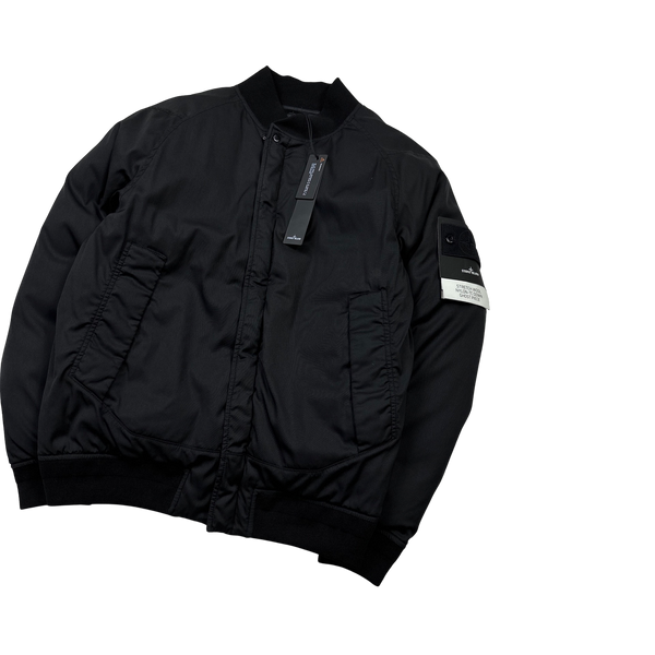 Stone Island Black Ghost Wool Down Bomber Jacket