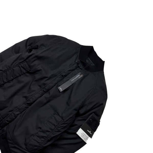 Stone Island Black Ghost Wool Down Bomber Jacket