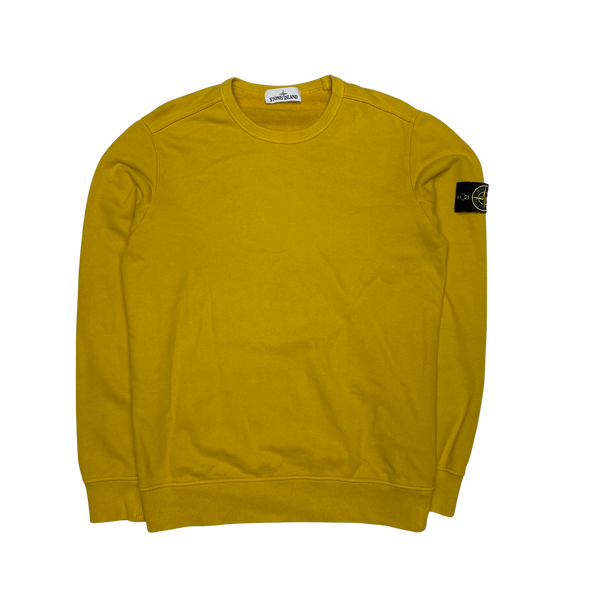 Stone Island 2018 Yellow Cotton Crewneck
