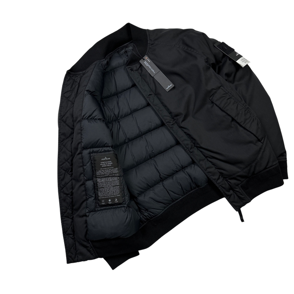 Stone Island Black Ghost Wool Down Bomber Jacket