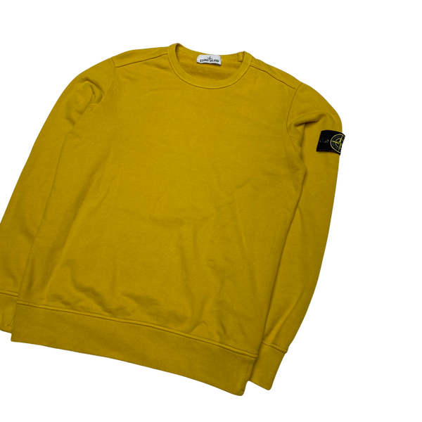 Stone Island 2018 Yellow Cotton Crewneck