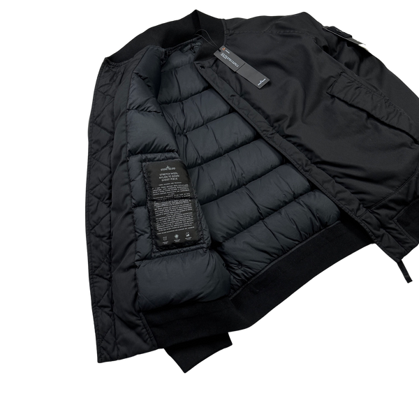 Stone Island Black Ghost Wool Down Bomber Jacket