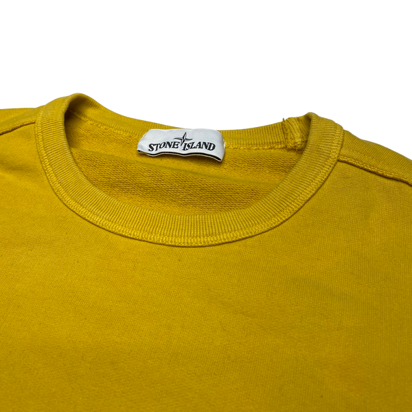 Stone Island 2018 Yellow Cotton Crewneck