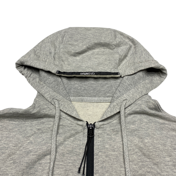 CP Company Light Grey Cotton Hoodie