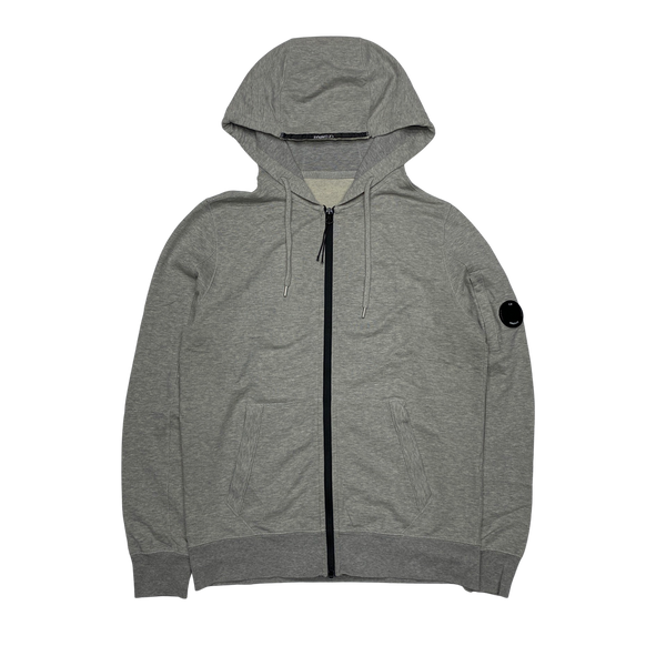 CP Company Light Grey Cotton Hoodie