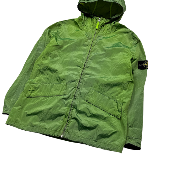 Stone Island 2009 Green Nylon Metal Hooded Jacket - Large