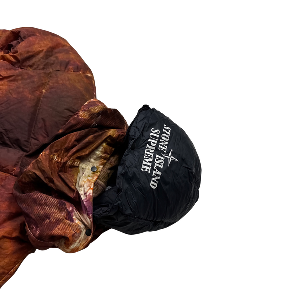 Stone Island x Supreme Paintball Camo Crinkle Reps Puffer Jacket