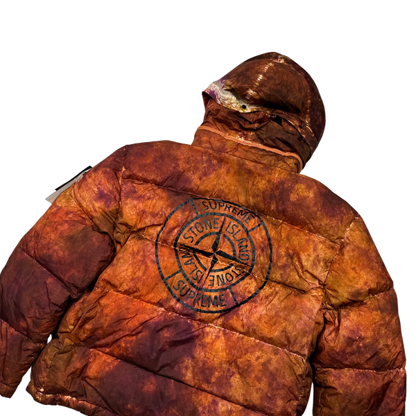 Stone Island x Supreme Paintball Camo Crinkle Reps Puffer Jacket