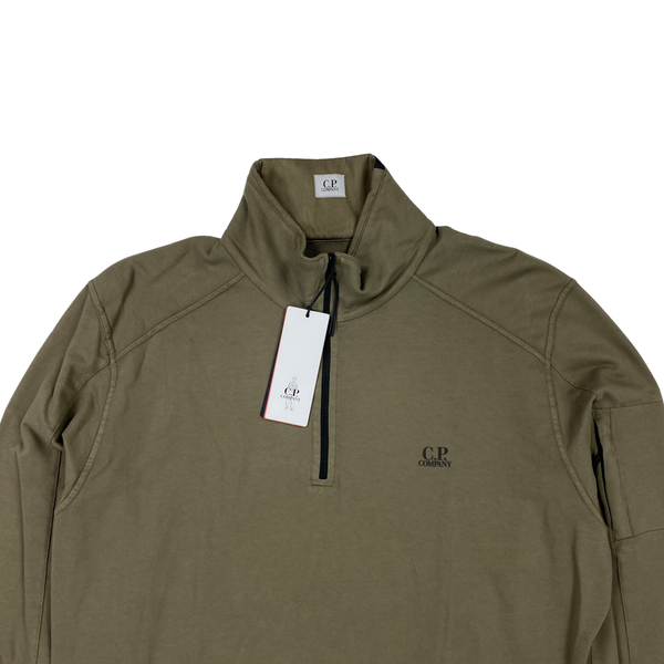 CP Company Khaki High Neck Jumper