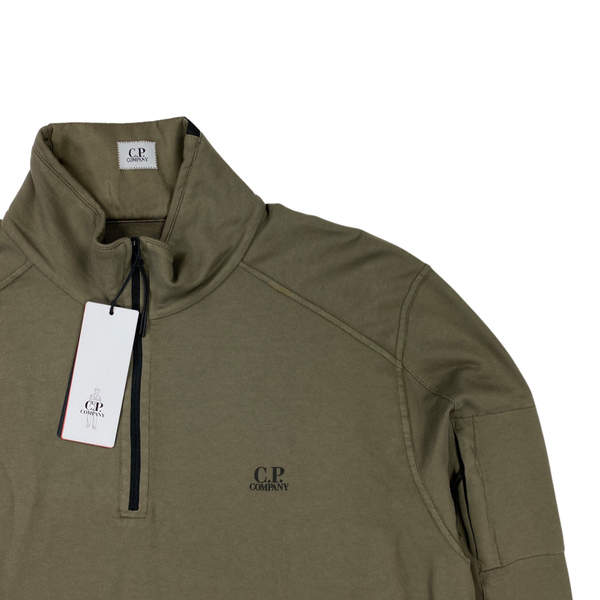 CP Company Khaki High Neck Jumper