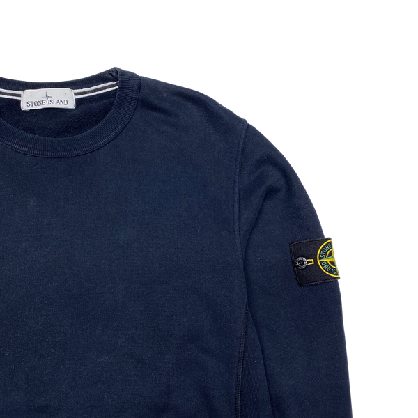 Stone Island 2015 Navy Cotton Crewneck Sweatshirt