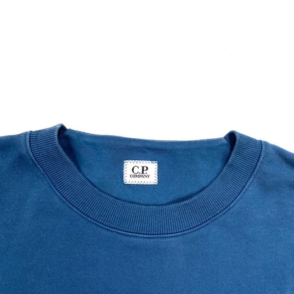 CP Company Blue Cotton Crewneck Sweatshirt
