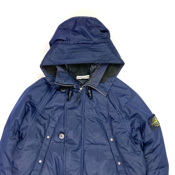 Stone Island Navy Weatherproof Down Parka Jacket