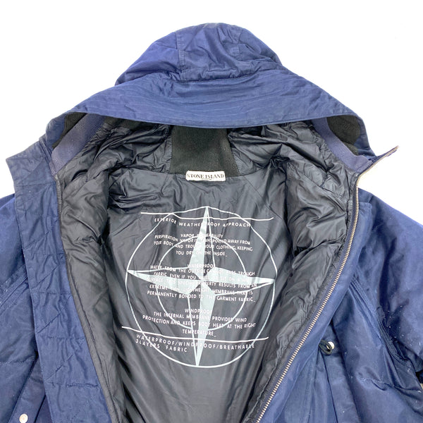 Stone Island Navy Weatherproof Down Parka Jacket