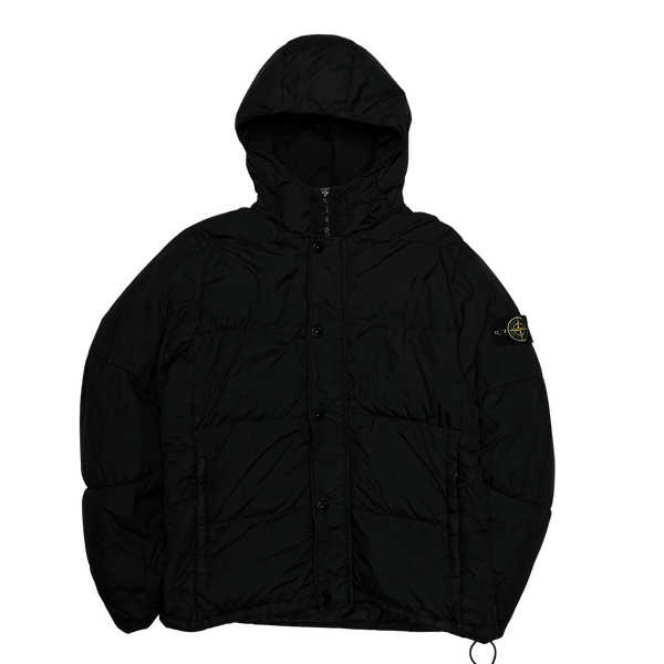 Stone Island 2015 Black Crinkle Reps Puffer Jacket