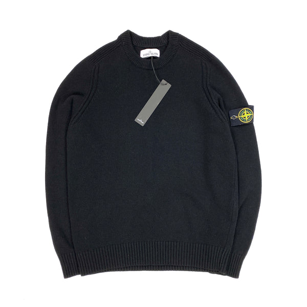 Stone Island Lambs Wool Knit Crewneck Jumper