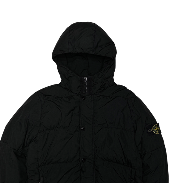 Stone Island 2015 Black Crinkle Reps Puffer Jacket