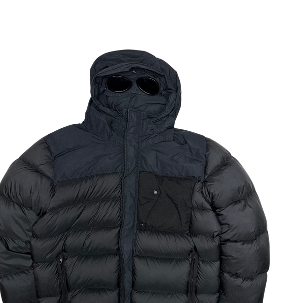 CP Company Black D D Shell Down Filled Goggle Puffer Jacket