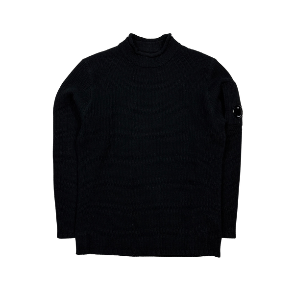 CP Company Waffle Knit Mock Neck Pullover