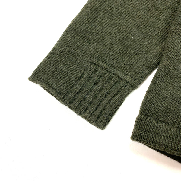 Stone Island Khaki Lambswool Crewneck Jumper