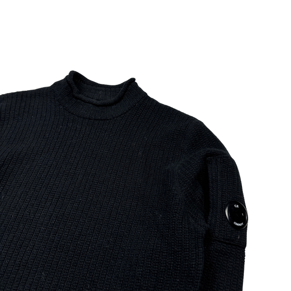 CP Company Waffle Knit Mock Neck Pullover