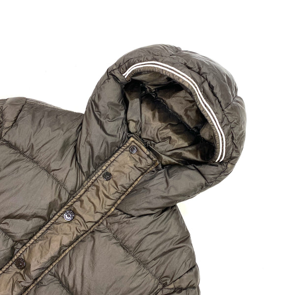 Stone Island Khaki Garment Dyed Down Puffer Jacket