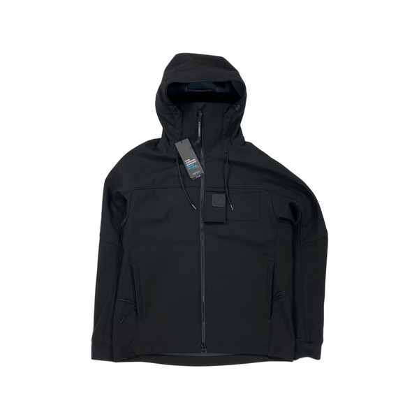 CP Company Black Metropolis Black Fleece Lined Soft Shell