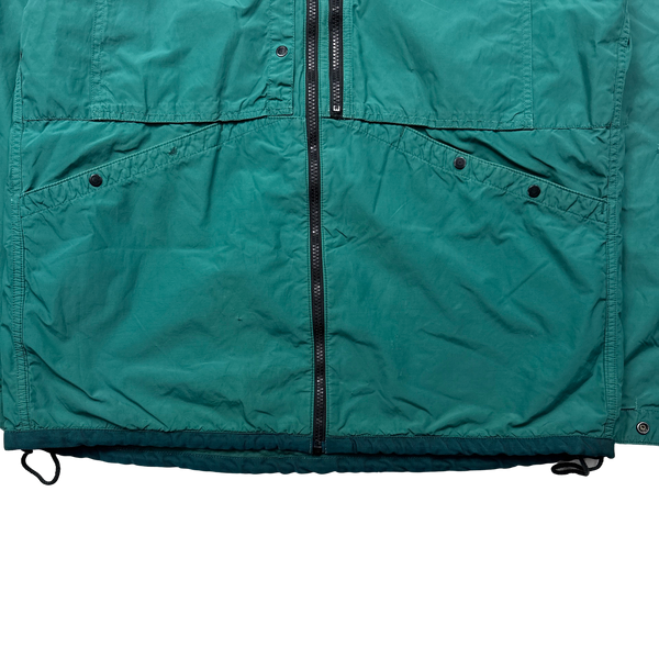 Stone Island Emerald Green 2011 Resin Coated Nylon Jacket - XL