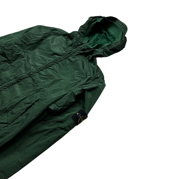 Stone Island 2008 Emerald Green Velvet Lined Nylon Jacket - Medium