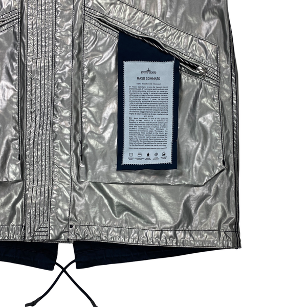Stone Island Reversible Silver Spaceman Raso Parka