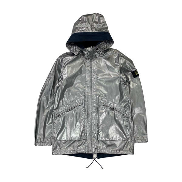 Stone Island Reversible Silver Spaceman Raso Parka