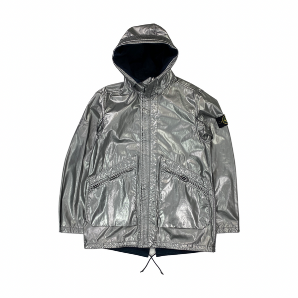 Stone Island Reversible Silver Spaceman Raso Parka
