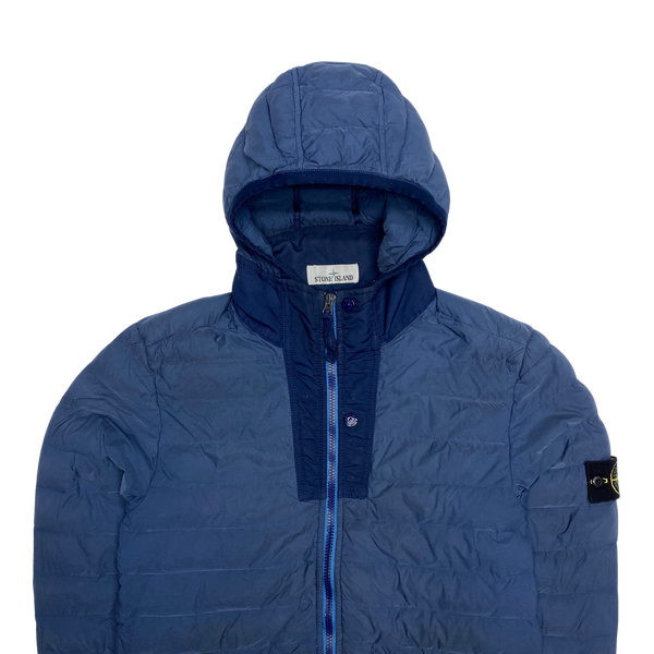 Stone Island Blue Loom Woven Lightweight Puffer Jacket