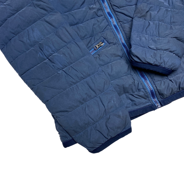 Stone Island Blue Loom Woven Lightweight Puffer Jacket