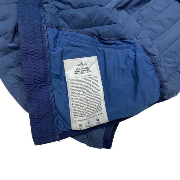 Stone Island Blue Loom Woven Lightweight Puffer Jacket